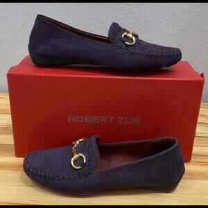 Robert Zur Purple and Gold Loafers